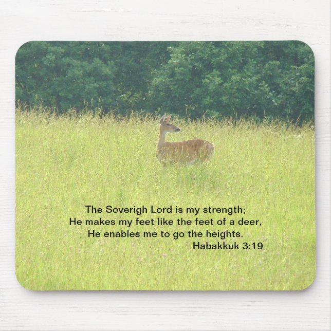 Doe: Habakkuk 3:19 Mouse Pad (Front)