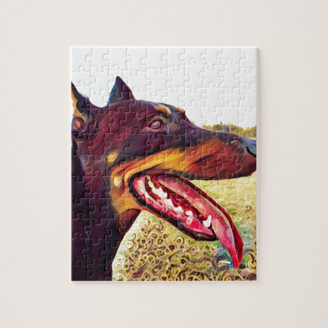 Doerman Swirl Paint 3 Jigsaw Puzzle (Vertical)