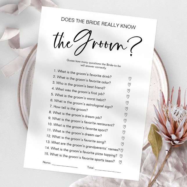 Does The Bride Really Know The Groom Game Invitation (Creator Uploaded)