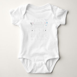 Does the scale read 100N, 200N,or zero? Baby Bodysuit