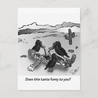 Does this taste funny to you? postcard