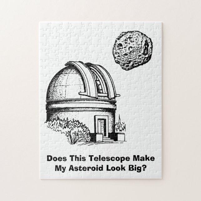 Does This Telescope Make My Asteroid Look Big? Jigsaw Puzzle (Vertical)