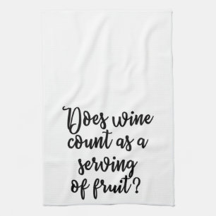 Does wine count as a serving of fruit Towel