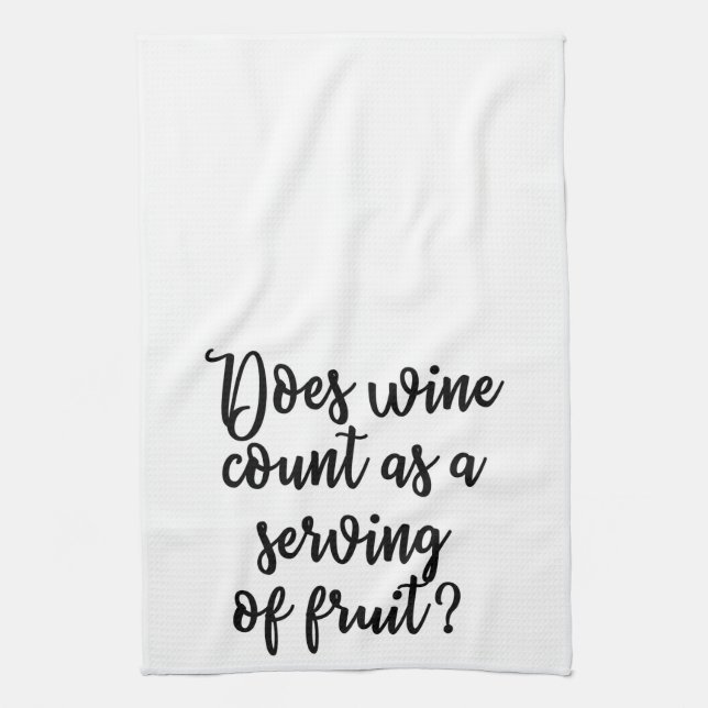 Does wine count as a serving of fruit Towel (Vertical)