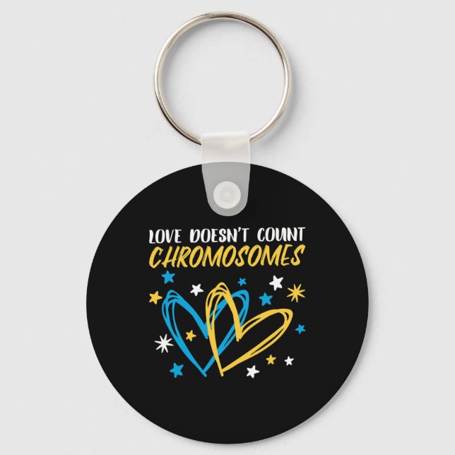 Doesn't Count Chromosomes  Key Ring (Front)