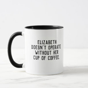 Doesn't Operate Without Coffee. Mug