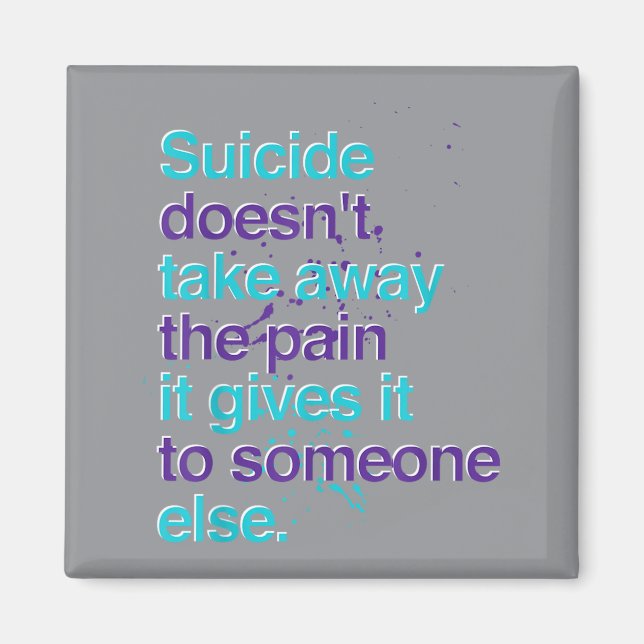Doesnt Take Away The Pain Prevention Magnet (Front)