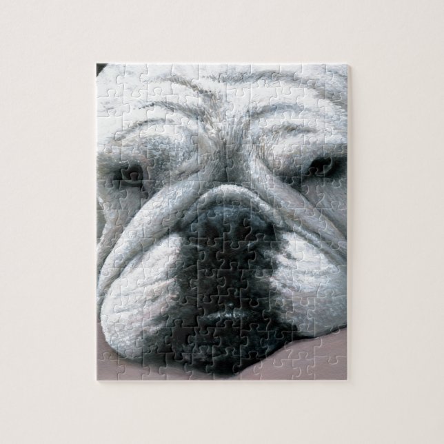 Dog 118 English Bulldog Jigsaw Puzzle (Vertical)