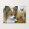 Dog 123 Papillon dog with Butterflies