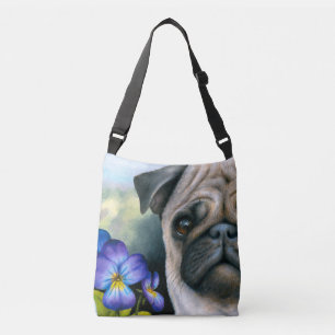 Dog 133 Pug all-over-print cross body bag
