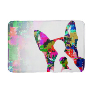 Dog 135 boston terrier bath mat