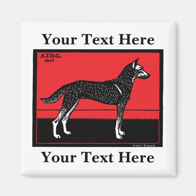 Dog (1917) Julie de Graag Magnet (Front)