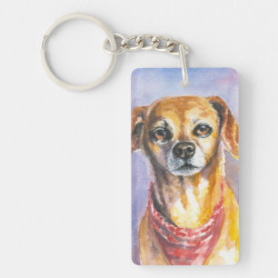 Dog 2 key ring