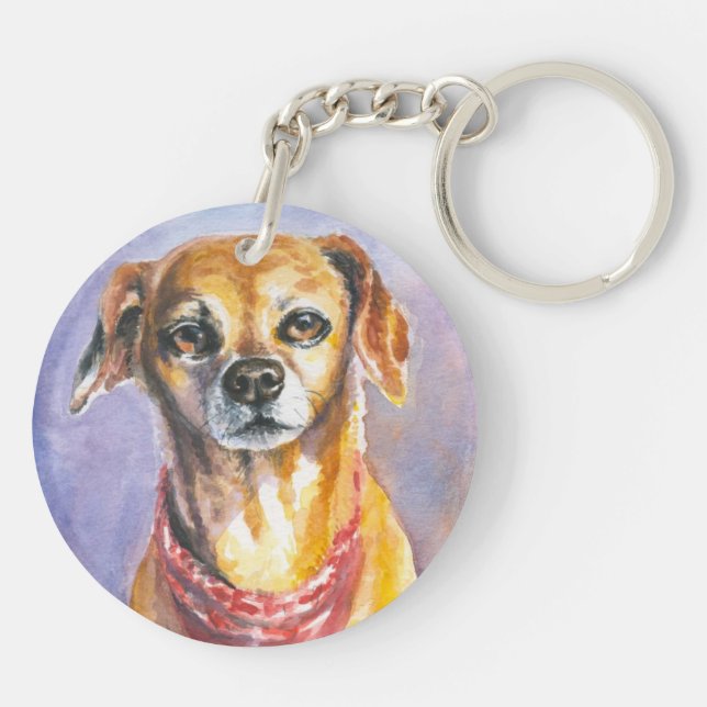 Dog 2 key ring (Back)