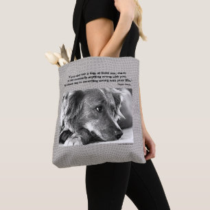 Dog, 2-sided, Roger Caras quote, Tote Bag