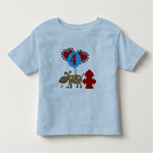 Dog 4th Birthday Tshirts and Gifts