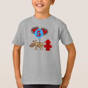 Dog 5th Birthday tshirts and Gifts