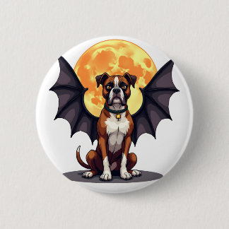 dog 6 cm round badge
