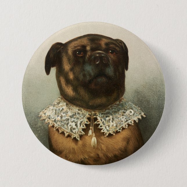 Dog 7.5 Cm Round Badge (Front)