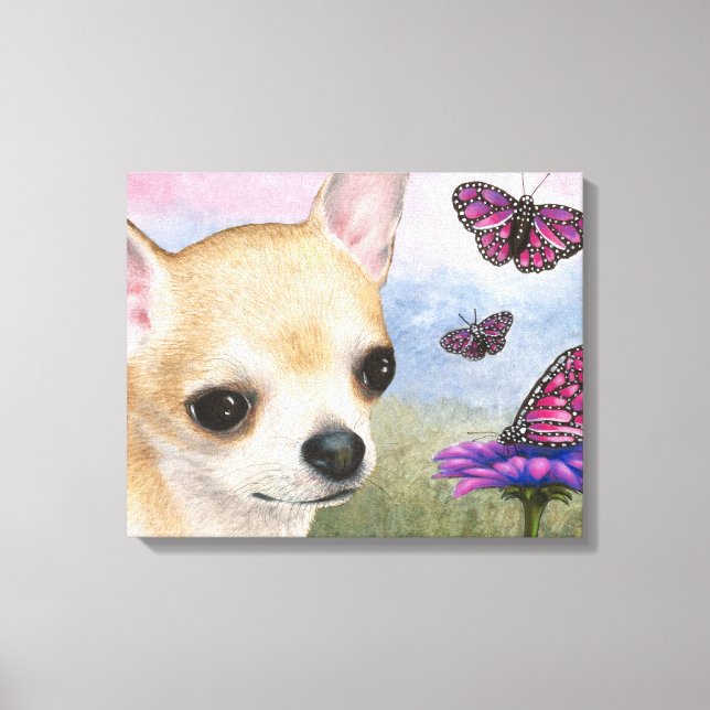 Dog 92 Stretched Canvas Print (Front)