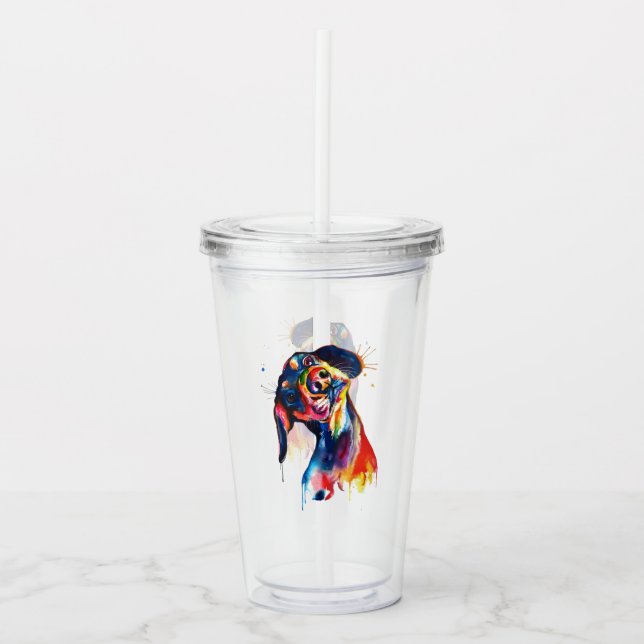 Dog Acrylic Tumbler (Front)