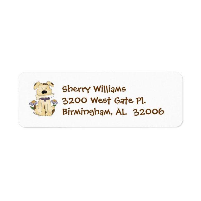Dog Address Labels (Front)