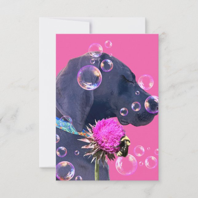 Dog Adoption Beautiful Thank You Card (Front)