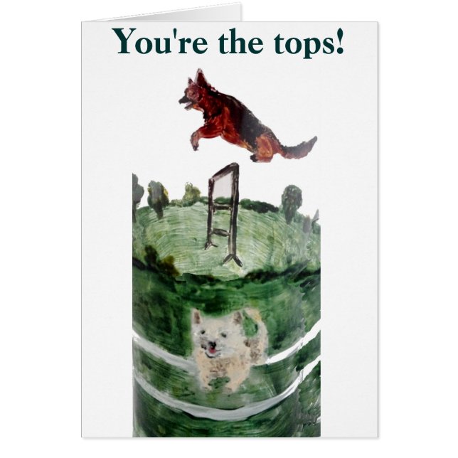 Dog Agility Painting (Front)