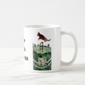Dog Agility Painting Personalised Coffee Mug