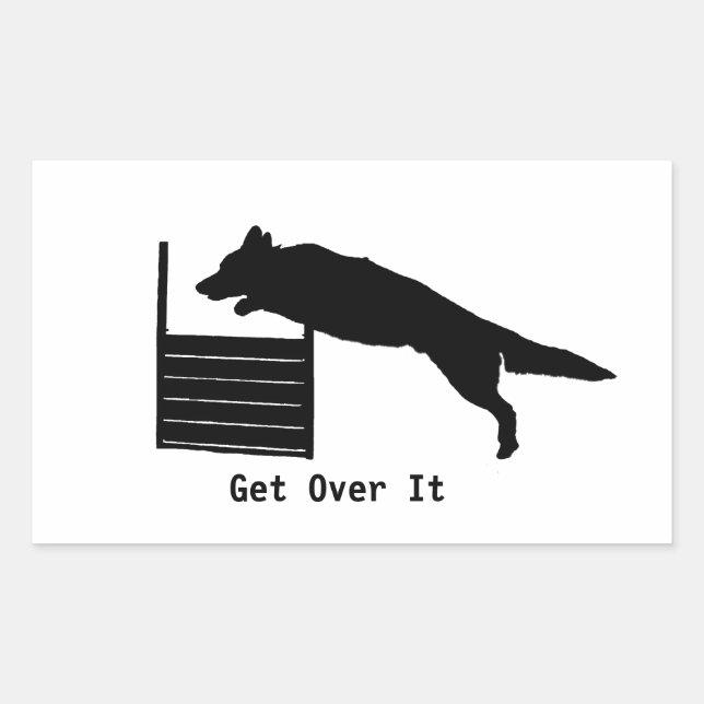 Dog Agility Rectangular Sticker (Front)