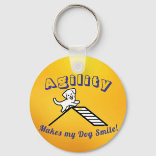 Dog Agility Themed Keychain