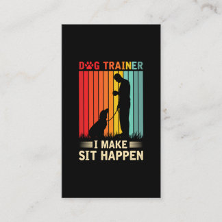 Dog Agility Training Women Men Dog Trainer Business Card