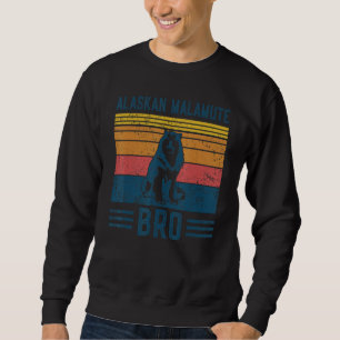 Dog Alaskan Malamute Bro Vintage Alaskan Malamute Sweatshirt