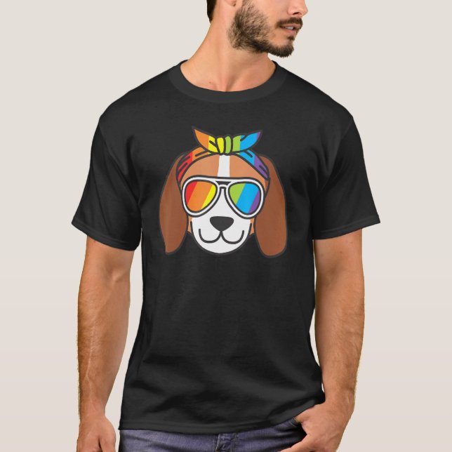 Dog  Ally Rainbow LGBTQ Community Pride Gender Sup T-Shirt (Front)
