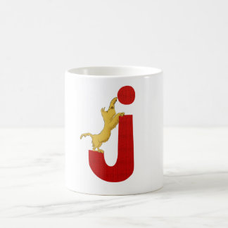 Dog Alphabet J Mug