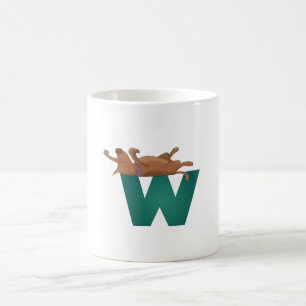 Dog Alphabet W Mug