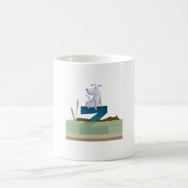 Dog Alphabet Z Mug (Center)