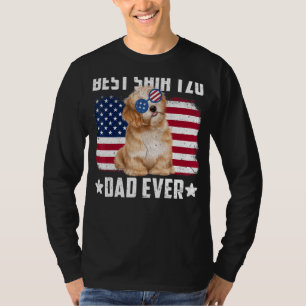 Dog American Flag Best Shih Tzu Dad Ever T-Shirt