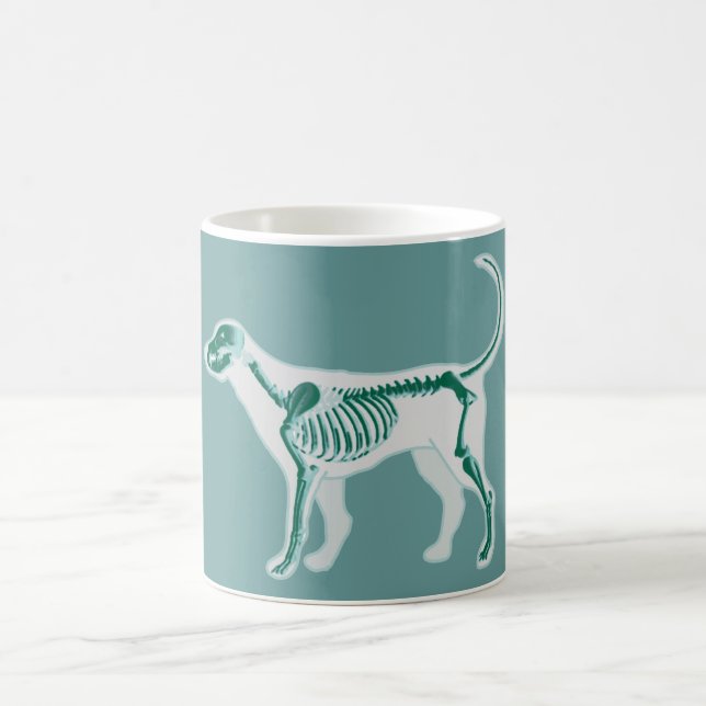 DOG ANATOMY X-RAY VET BONES COFFEE MUG (Center)