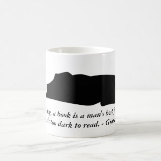 Dog and Book Quote Mug