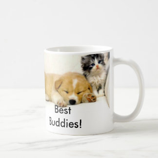 dog and cat, Best Buddies! Coffee Mug