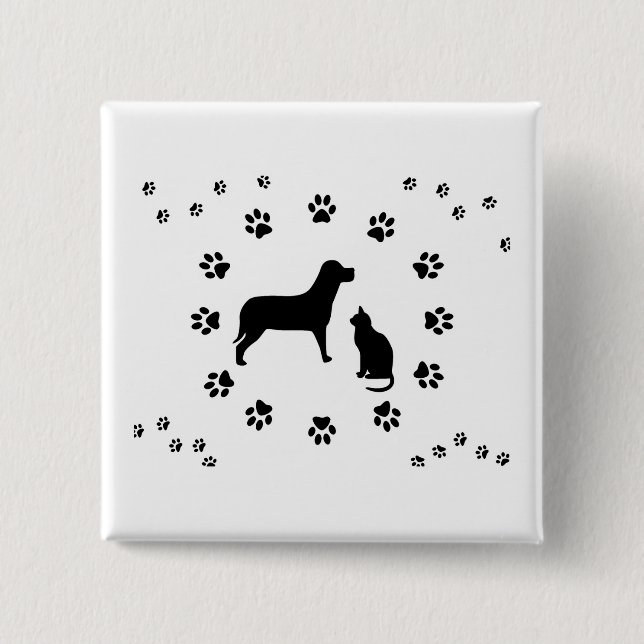 Dog and Cat Button (Front)