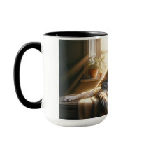 Dog and cat cuddling.