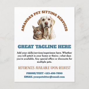 Dog and Cat Dog Walking Service Flyer