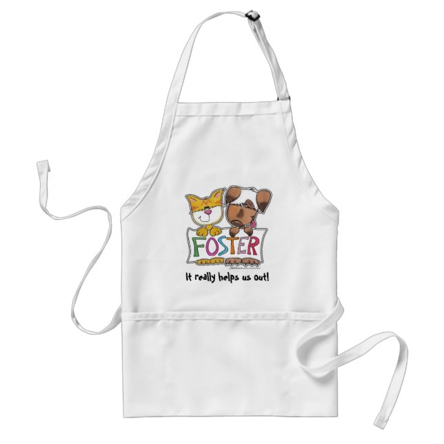 Dog and Cat Hold FOSTER Banner Standard Apron (Front)