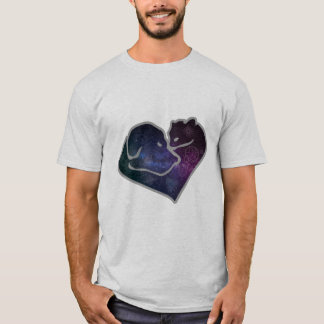 Dog and cat in the Space T-Shirt