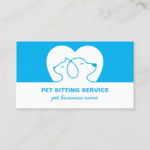 Dog And Cat Logo Business Card
