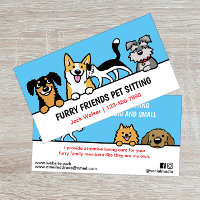 Dog and Cat Pet Sitting Cute Animal Care Funny
