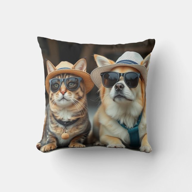 Dog and Cat small pillow (Front)
