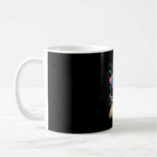 Dog and Cat Under An Umbrella In Rainy Weather Coffee Mug
